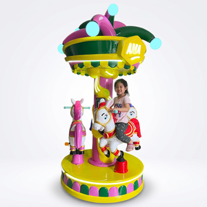 <span class=keywords><strong>AMA</strong></span> Merry go round shopping mall commerciale 3 posti piccolo giro su play carosello di carnevale giostra per bambini - Product Image 1