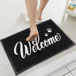 High Quality Entrance Indoor Outdoor Foot Floor Mats Soft Custom Carpet Printed Logo Doormats Welcome Entry Door Mats