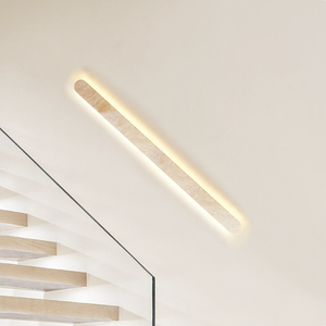 <span class=keywords><strong>Applique</strong></span> <span class=keywords><strong>murale</strong></span> LED en travertin naturel, lumière jaune chaude, lampe <span class=keywords><strong>murale</strong></span> linéaire moderne en pierre <span class=keywords><strong>pour</strong></span> chambre à coucher et salon - Product Image 2