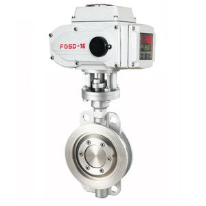 <span class=keywords><strong>Vanne</strong></span> papillon à joint en caoutchouc de type wafer électrique 4-20 mA - Product Image 2