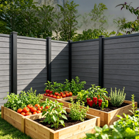 Panneaux de clôture WPC pour extérieur 4x8, livraison gratuite, réduction du bruit, panneaux de clôture découpés, vidéo d'installation pour une pose facile