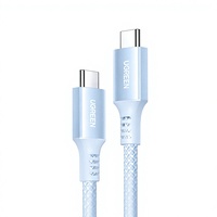 UGREEN L504 60W PD USB-C ke USB-C Kabel Nylon Berlapis Warna Macaron Pengisian Cepat Grosir Partai Besar