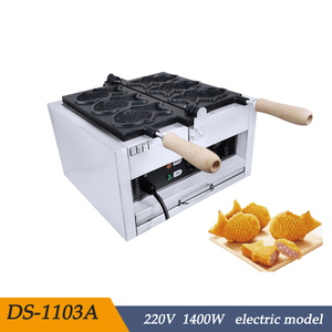 Hàn Quốc Điện Cá Waffle Cone Maker Gas Fish Cake Making Machine Bảng Điều Khiển Kỹ Thuật Số Đôi Bên Sưởi Ấm Taiyaki Waffle Maker - Product Image 4