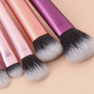 10 Uds. De brochas de maquillaje con logotipo personalizado, juegos de brochas de maquillaje, venta al por mayor, Mini brocha de maquillaje cosmética portátil con logotipo propio - Product Image 4