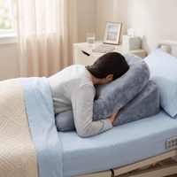Oreiller de soutien pour le visage en position ventrale en mousse à mémoire de forme pour chirurgie, soins post-vitrectomie, rétine, massage à domicile et sommeil