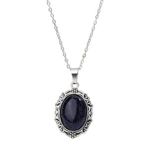 Collier avec pendentif ovale en pierre naturelle, bijoux en pierre brute pour la guérison, cristal délicat, bohème minimaliste, cadeau spirituel quotidien - Product Image 5