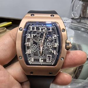 Montre mécanique automatique de luxe de haute qualité 67-01, ultra-fine, 7,75 mm, en alliage de titane, de forme tonneau - Product Image 1