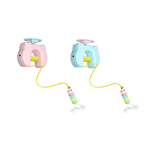 Jouet pour chat interactif à suspendre à la porte, avec plumes, pompons et clochette, à levage automatique type <span class=keywords><strong>yoyo</strong></span> - Product Image 1