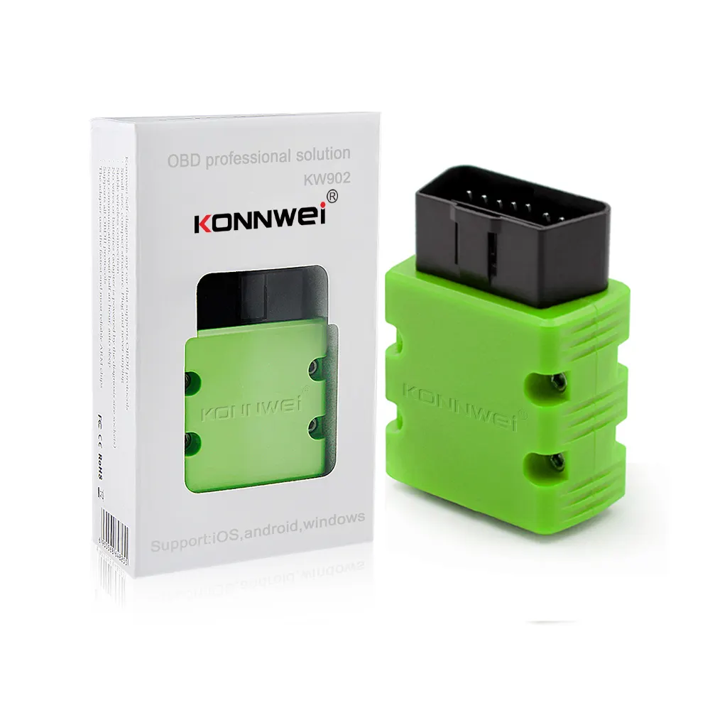 KONNWEI KW902 Bluetooth 4.0 5.0 ELM327 Trình Đọc Mã Tự Động OBD2 Công Cụ Quét Chẩn Đoán ELM327 Cho IOS Android