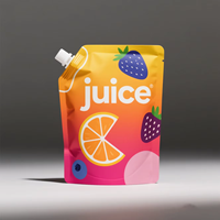 Emballage simple et transparent pour sacs souples à pulvérisation 100ml/120ml/150ml avec couvercle réutilisable – Logo personnalisé imprimé – Matériaux PET+VMPET+PE