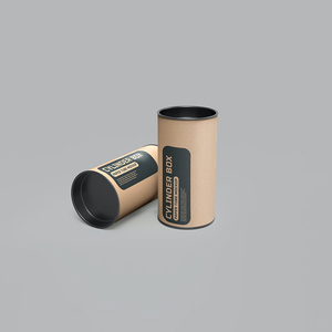 Tube en papier kraft écologique, biodégradable et recyclable, design personnalisé, pour café, thé, artisanat, matériaux recyclés, quatre couleurs, PET alimentaire - Product Image 2