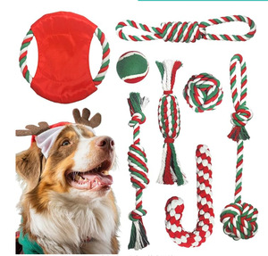 Set di giocattoli per cani cigolanti interattivi all'ingrosso personalizzati in cotone peluche giocattolo da masticare per cani - Product Image 3