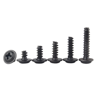 OEM ODM acier au carbone oxyde noir tête de rondelle vis taraudeuses attaches de plaque d'acier