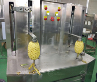 Automatische Ananas Dunschiller Elektrische Ananas Peeling Cutter Ananas Huid Schilmachine