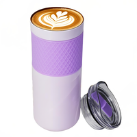 Thermos à café en acier inoxydable à double paroi isolé sous vide de 17 oz avec isolation thermique de 6 à 12 heures sans BPA