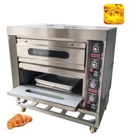 Four à convection commercial à double pont, 220V 50Hz, four rotatif pour boulangerie