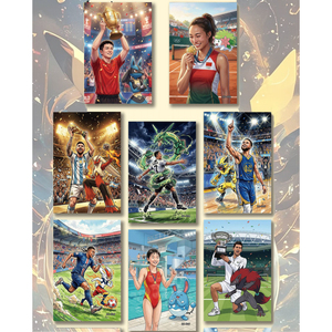 Nouvelle collection <span class=keywords><strong>de</strong></span> tableaux d'art classiques Pokémon <span class=keywords><strong>de</strong></span> YQ Fuka <span class=keywords><strong>Film</strong></span> Studio, série <span class=keywords><strong>de</strong></span> reportages <span class=keywords><strong>de</strong></span> célébrités, jeu <span class=keywords><strong>de</strong></span> table, impression couleur intégrale, boîte mystère - Product Image 3