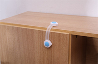 Sans perceuse serrures de porte de placard pour bébés loquets d'armoire d'épreuvage Kit de sangles réglables multi-usages serrures de lave-vaisselle