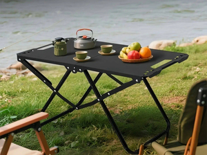 <span class=keywords><strong>Table</strong></span> de camping pliante tactique d'extérieur en acier au carbone, légère, portable, pour pique-nique, cuisine en plein air, mobilier d'extérieur - Product Image 4