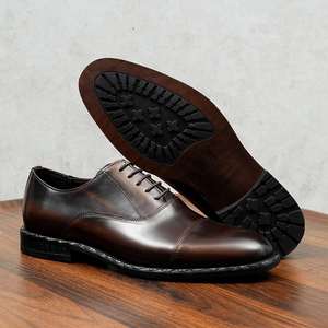 Zapatos Casuales de Otoño con Punta en Pico y Diseño Italiano de Lujo en Cuero Personalizado para Ocasiones Formales, Zapatos para Hombre - Product Image 2