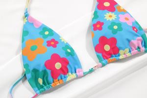 Bikini brésilien réversible sans couture imprimé, bikinis à lacets sans bretelles - Product Image 4