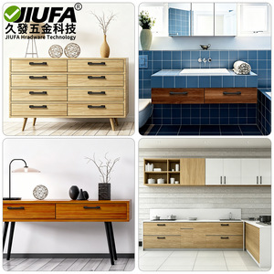 Jiufa Cabinet Drawer <b>Handles</b> Aluminum Alloy Single Hole Modern Minimalist Wardrobe Door Hardware - Product Image 3