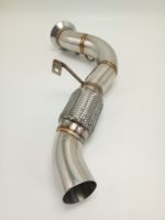 Tuyau d'échappement M57N2 Downpipe 335D E90 E91 E92 Tur*bo, tuyau de sortie 535D E60 E61 635D E63 E64 X3 E83 X5 E70 X6 E71, tube d'échappement 2.75''