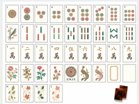 168 tuiles de mahjong en acrylique - Style américain classique, design luxueux avec sac de transport inclus