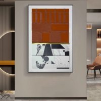 Art mural abstrait 3D, nouvelle tendance, art moderne, peinture décorative, peintures murales abstraites