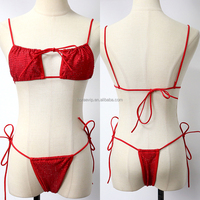 S612 Nouveautés Mini bikini sexy pour filles avec strass en cristal Maillot de bain sexy pour femmes pour fête à la plage