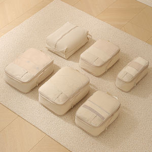 Conjunto de 6 Bolsas de Viagem Organizador de Roupas Cubos de Poliéster para Viagem Conjunto de Malas - Product Image 3