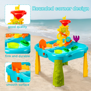 JinYing Table de jeu aquatique et de sable pour bébé avec chaise parapluie, idéale pour l'extérieur et l'été 2026 – Nouveauté très prisée - Product Image 3