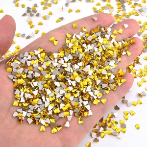 OLeeya K9 Strass fantaisie en forme de cœur pour nail art, en verre, non thermocollants, pour ongles et bijoux de luxe DIY, vente en gros - Product Image 5