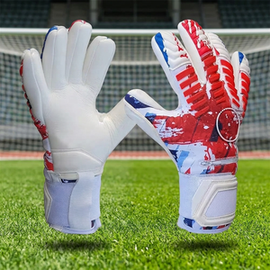 Guantes de Portero de Fútbol Blancos en Oferta, Guantes de Portero de Fútbol de Látex de Grado Superior de 4 mm de Grosor, Marca Personalizada Profesional - Product Image 4