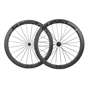 Superteam कार्बन फाइबर पहिया 50C-25-R13 साइकिल wheelset. रिम ब्रेक