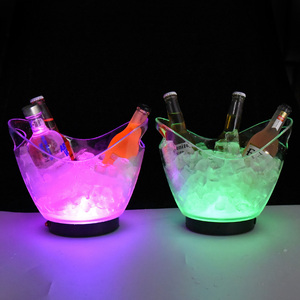 Parti Bar buz kovası şeffaf plastik 4 litre-saklama kabı için mükemmel şarap, şampanya veya bira şişeleri - Product Image 4