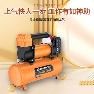 Compresor de Aire 21V de Máxima Potencia con Batería de Litio, Inflador de Neumáticos de Cilindro Único para Motocicleta y Bicicleta Eléctrica - Product Image 4
