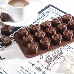 Moule en silicone multi-cœurs pour la décoration de gâteaux, outils de pâtisserie et de sucre, outil de cuisine DIY, moule à boucles d'oreilles en forme de cœur - Product Image 1