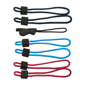 Tiradores de cremallera tipo U Lanke, cabeza de tracción de cuerda de punto con logotipo de plástico de goma para ropa al aire libre, deslizadores de cremallera de alta calidad - Product Image 6