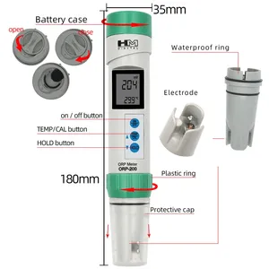 COM-80 הדאו ph tds ניידת עמיד למים מד מד טמפרטורה דיגיטלי עבור מי שתייה - Product Image 2