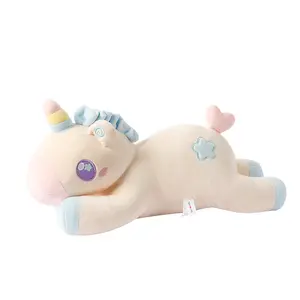 Juguete de peluche de unicornio para bebés, almohada para dormir