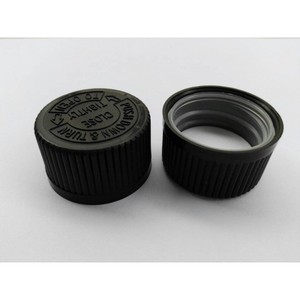 <b>28mm</b> 30mm White Black Plastic Lid for Bottles Children's Pressure Screw Cap - Product Image 2