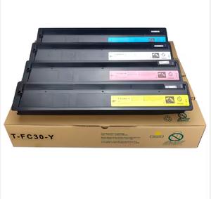 Cartouche de toner couleur T-FC30 haute capacité longue duré<span class=keywords><strong>e</strong></span> compatible C/<span class=keywords><strong>E</strong></span>/U/D/<span class=keywords><strong>J</strong></span>/P/A/T/WW pour Toshiba <span class=keywords><strong>E</strong></span>-Studio 2050C 2051C 2550C 2551C - Product Image 1