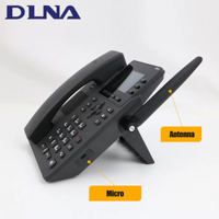 Téléphone VoIP WiFi IP GSM 4G professionnel économique avec double SIM et écran 2,4 pouces pour entreprises, bureaux, maisons, écoles et plus encore