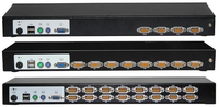 8/16 Ports DB-15 Combo IP KVM Switch avec USB + VGA Console locale Hotkey OSD Hot Stock KVM Tiroir