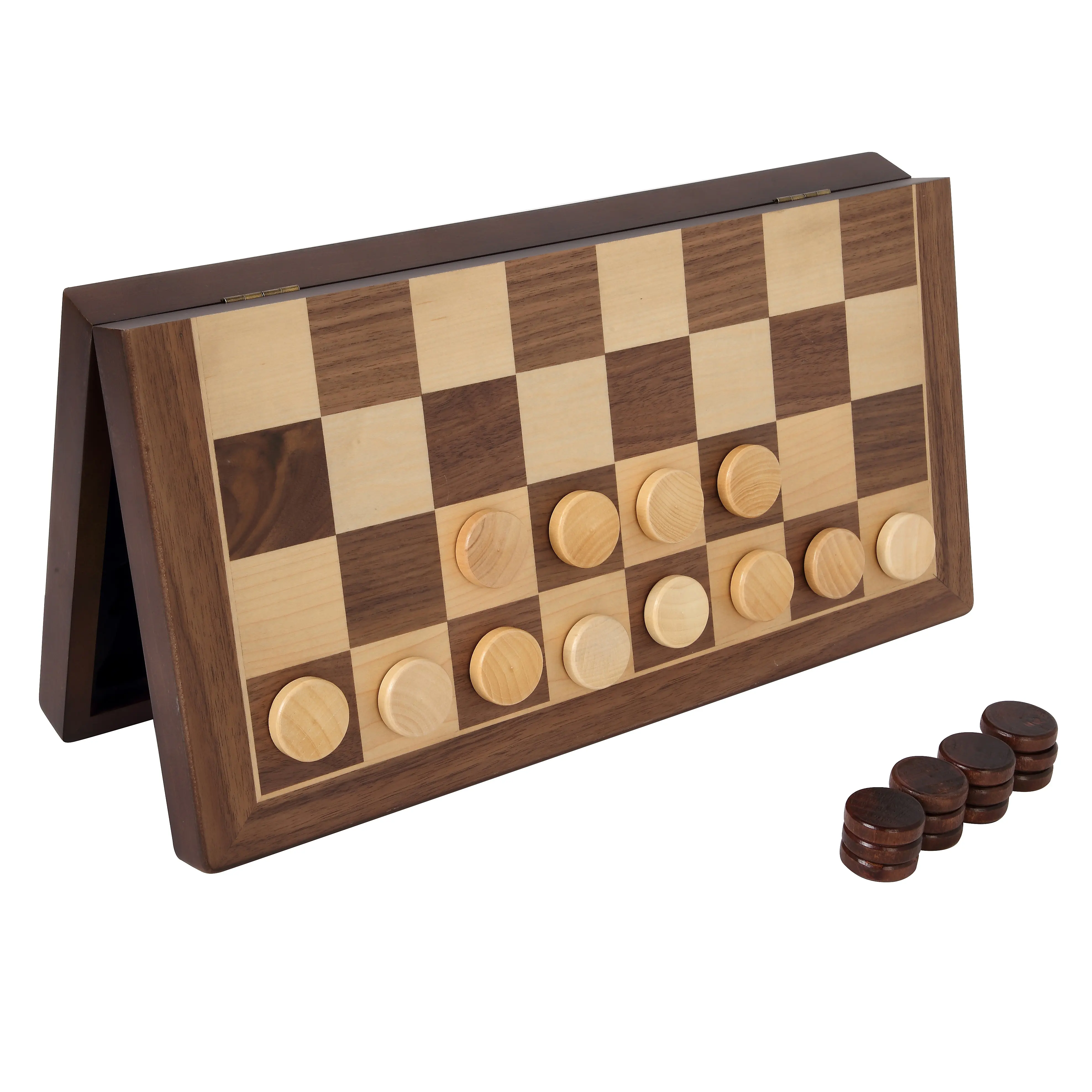 Bộ cờ vua mới được phát triển với cờ vua từ tính có thể gập lại 2 trong 1 và cờ đam backgammon