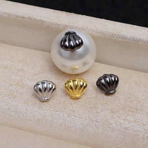 Wenchi Five S925 Argent Perle à trou traversant en forme de petite coquille, nouvelle référence 4410, matériaux semi-finis pour accessoires de bijoux DIY - Product Image 1