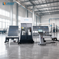 Centre d'usinage CNC vertical 5 axes pour verre, avec fonctions de perçage, fraisage, rectification et polissage automatiques, pour verre architectural