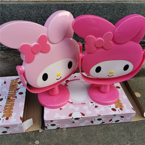 Espejo de maquillaje rosa con melodía encantadora, espejo de escritorio de plástico para niñas, espejo de princesa de un solo lado con caja de papel, Espejo De Maquillaje - Product Image 5