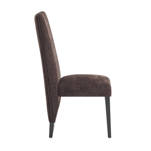 Chaises de salle à manger modernes en tissu marron, 2 pièces - Meubles pour la maison - Product Image 3